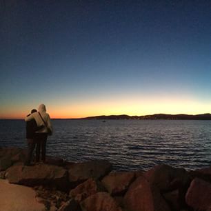  #SaintRaphael ce soir. Un joli mois de décembre ! #esterel 