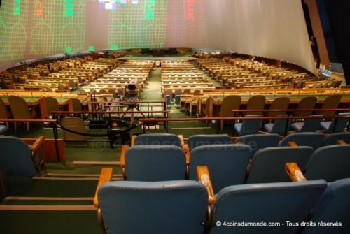 La salle de l'assemblée génerale de l'ONU