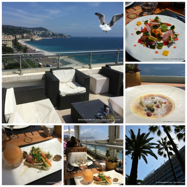 restaurant la terrasse sur le toit de l'hotel le meridien nice promenade des anglais