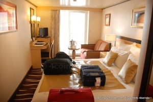 Notre cabine avec le balcon