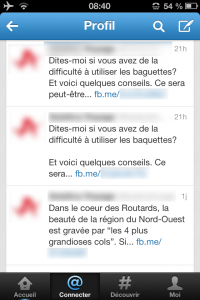 Exemple à ne pas suivre sur Twitter