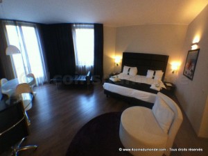 Notre chambre à l'hôtel holiday inn de Gènes