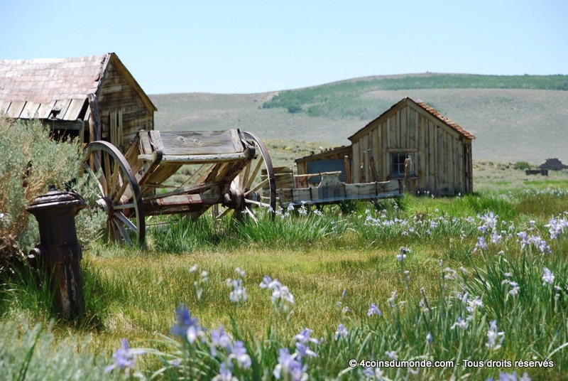 Visite ville fantome Bodie USA à côté Yosemite