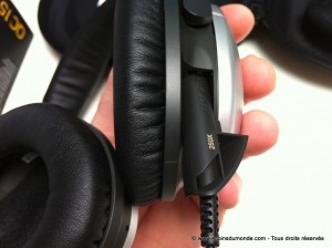 Le raccordement pour le cable audio