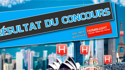 Résultat du concours Hotels.com