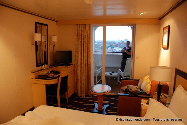 Notre cabine avec son balcon