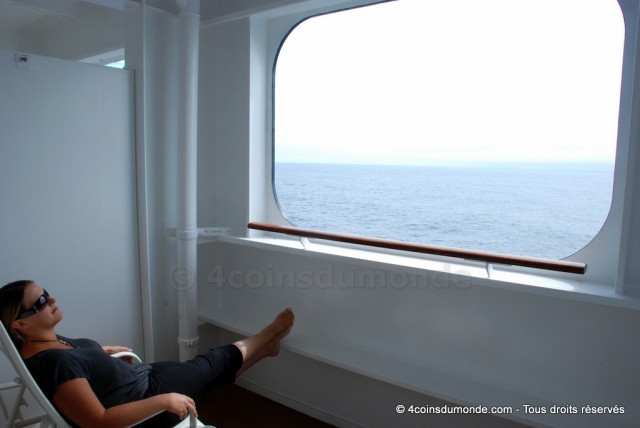 La vue depuis le balcon de notre cabine La vue depuis le balcon de notre cabine