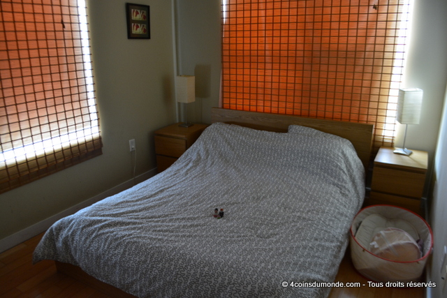 la chambre de notre appartement à Miami HouseTrip