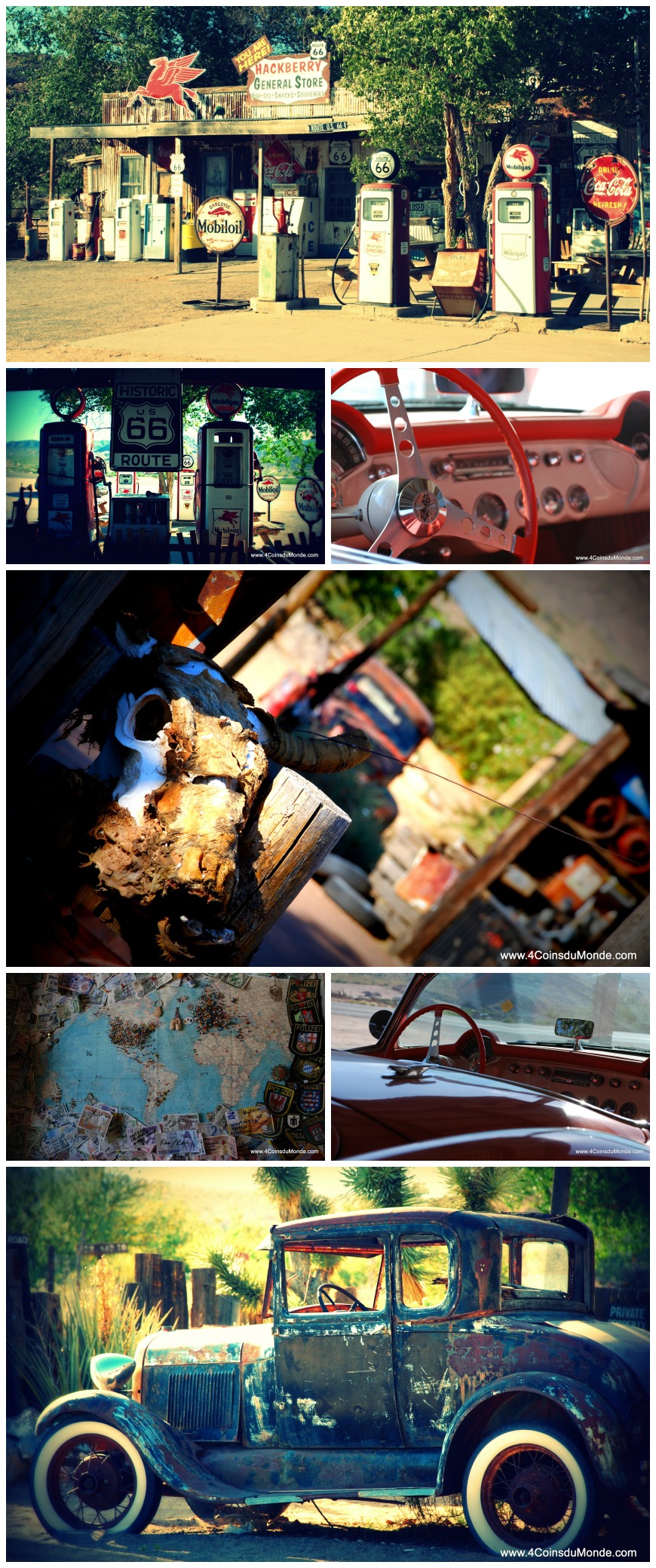 route 66 entre las vegas et grand canyon