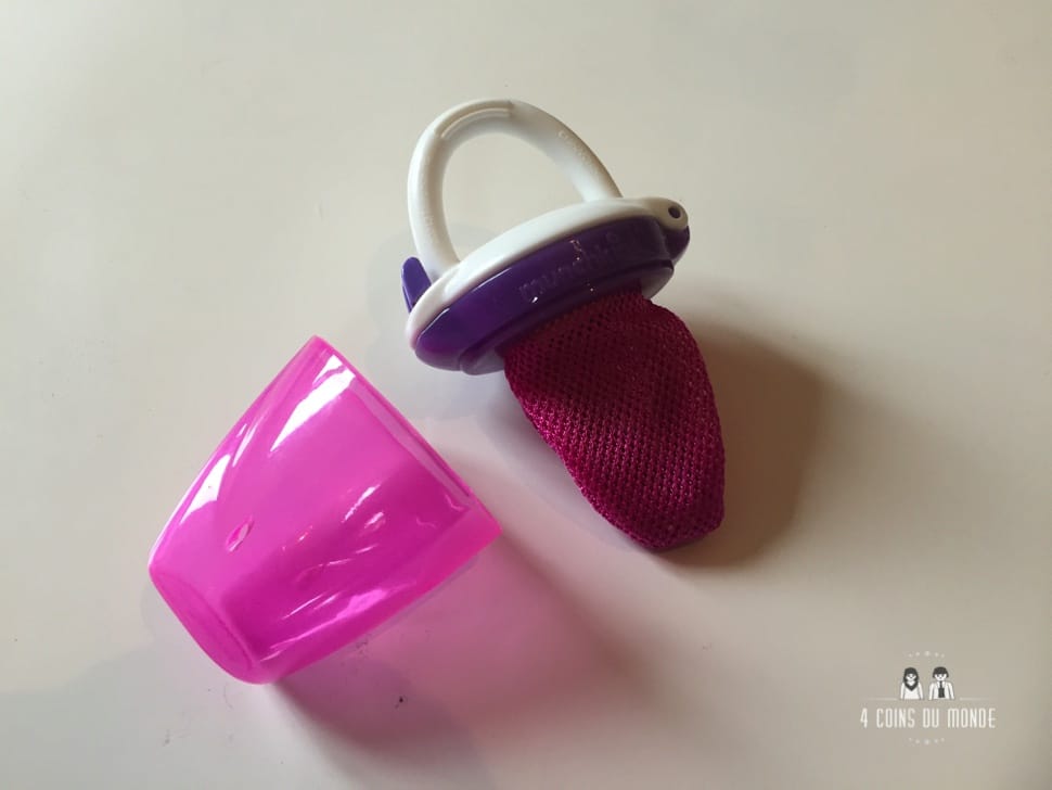 Accessoires voyage avec bébé indispensables tetine pour manger des fruits