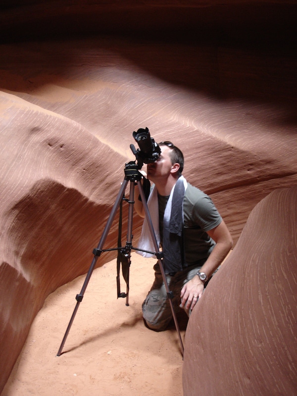prendre des photos Antelope Canyon ave un trepied